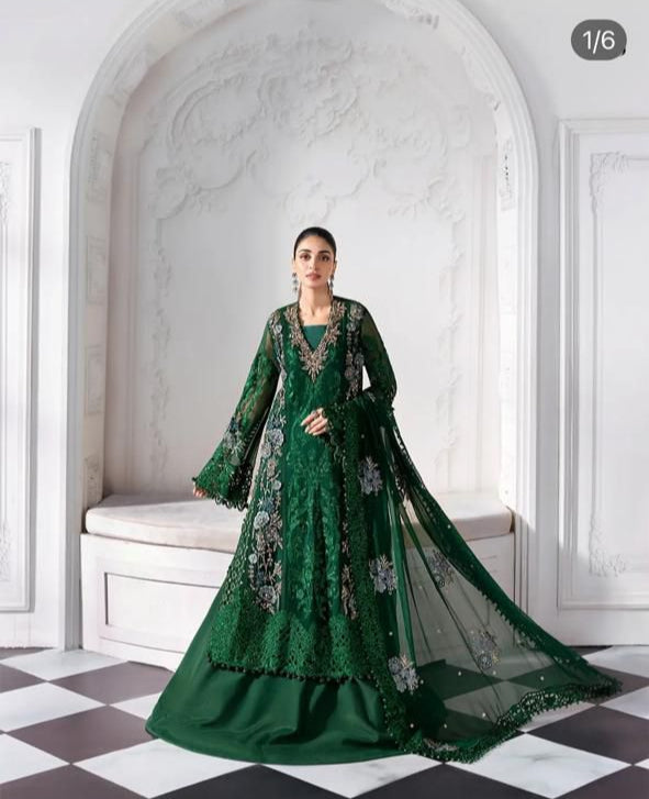 Maria B. Couture Embroidered Green MC-0578