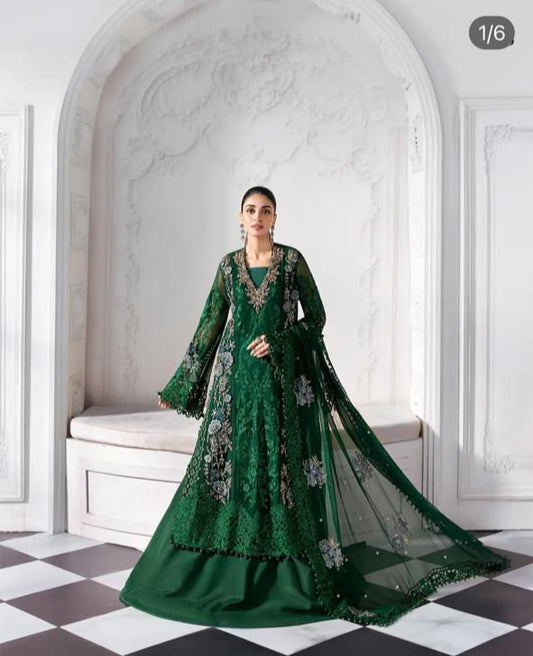 Maria B. Couture Embroidered Green MC-0578