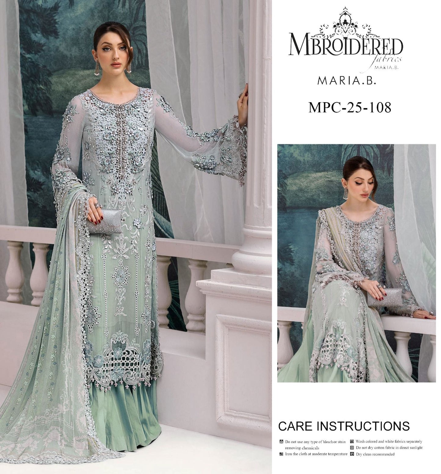 Maria B Embroidered Fairozi MB-05885