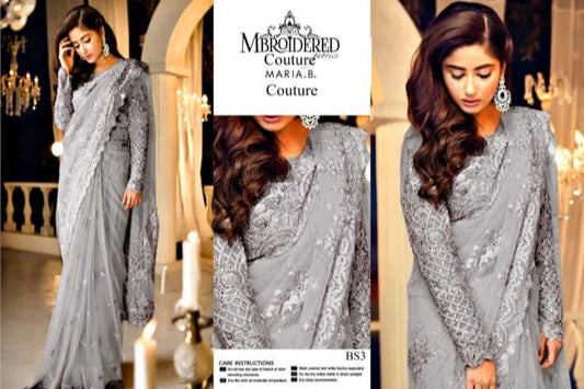 Maria B. Embroidered Saree MB-0722
