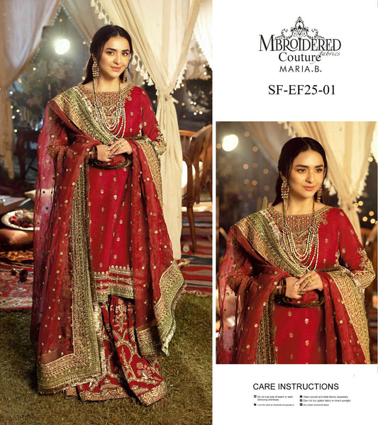 Maria B. Couture Red & Golden MC-0585
