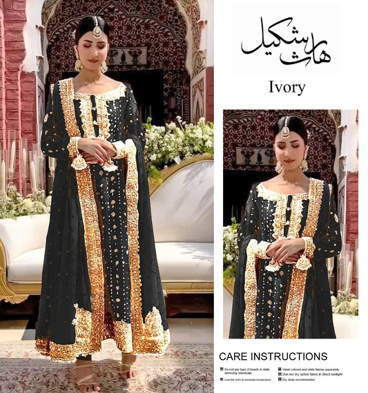 Haris Shakeel – Ivory | Ethereal Elegance in Soft Tones - MC 0586